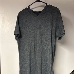 Dikotomy basics Gray Short Sleeve Tee V-Neck